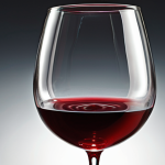 A close-up shot of a wine glass, showcasing the color and clarity of a red wine with "legs" forming on the inside of the glass. Focus on the visual aspects discussed in the text.