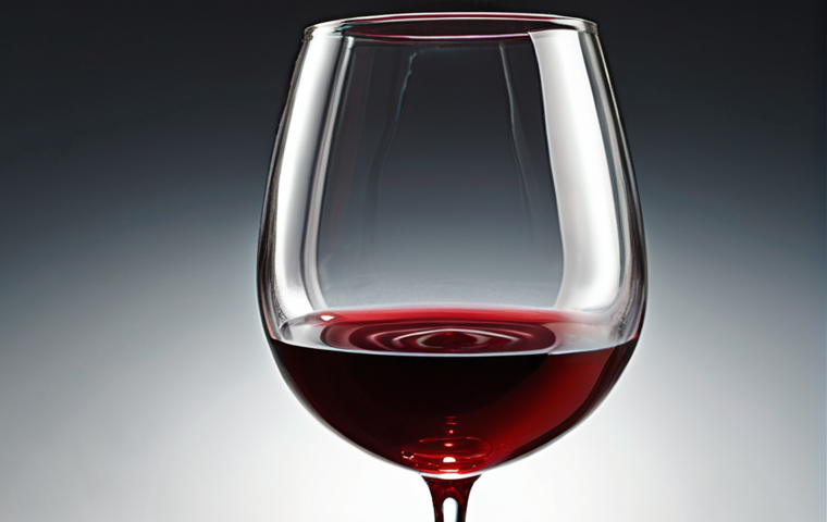 A close-up shot of a wine glass, showcasing the color and clarity of a red wine with "legs" forming on the inside of the glass. Focus on the visual aspects discussed in the text.